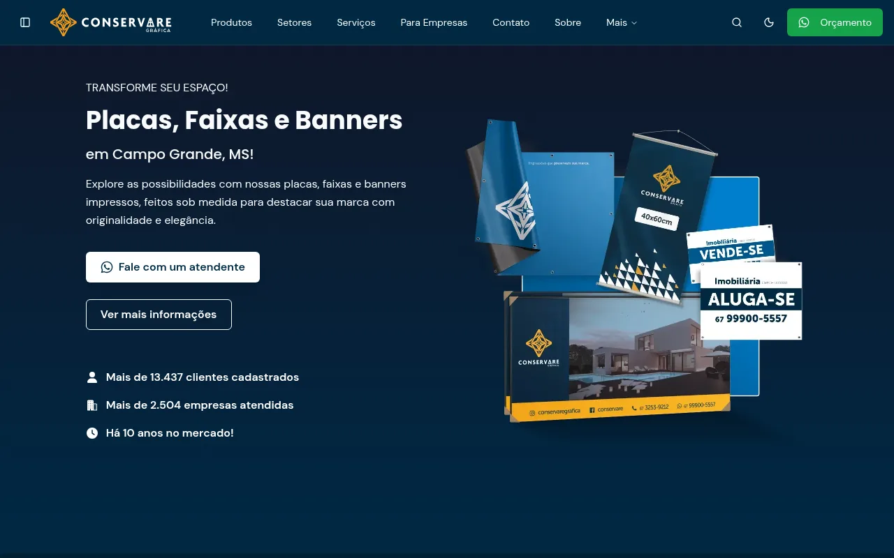 Faixas e Banners