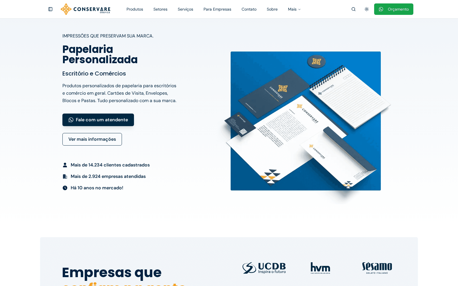 Landing Pages de Servicos