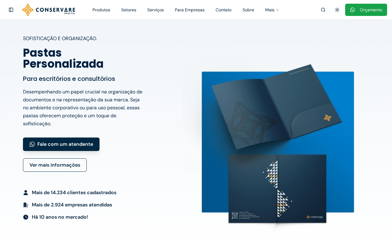 Pastas Personalizadas